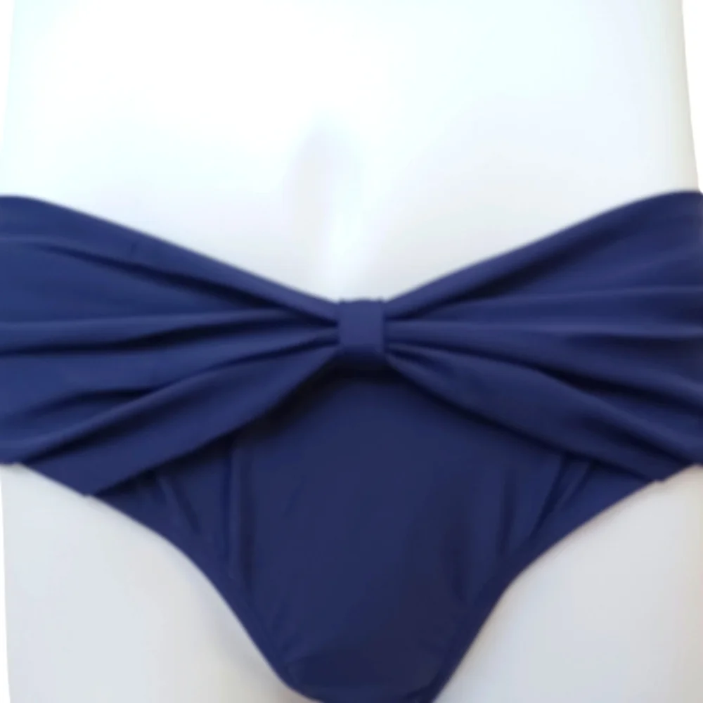 SHEKINI Bikini Bottoms Swimsuit Navy Blue Shekini NWT Swimwear Pool Beach NWT